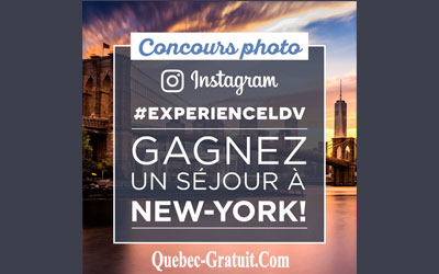 Concours gagnez un séjour à New-York pour deux personnes