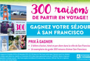 Concours gagnez un séjour à San Francisco pour deux