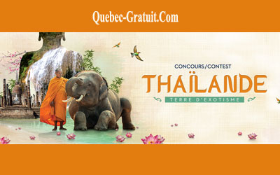 Concours gagnez un voyage de 24 jours en Thaïlande & Île de Phuket pour 2