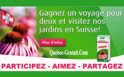 Concours gagnez un voyage en Suisse de 7000$