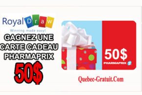 Concours gagnez une Carte cadeau Pharmaprix de 50$