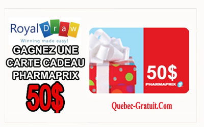 Concours gagnez une Carte cadeau Pharmaprix de 50$