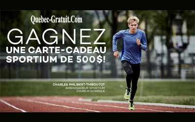 Concours gagnez une Carte-cadeau Sportium de 500 $