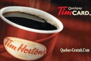 Concours gagnez une Carte cadeau Tim Hortons de 50$