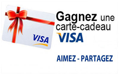 Concours gagnez une Carte-cadeau VISA de 500$