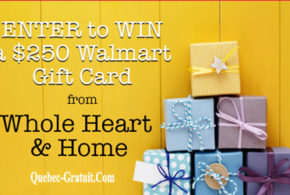 Concours gagnez une Carte cadeau Walmart de 250 $