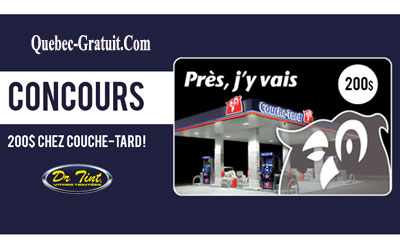 Concours gagnez une carte cadeau de 200$ chez Couche-Tard