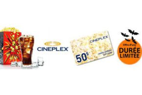 Concours gagnez une carte-cadeau de 50 $ Cinémas Cineplex