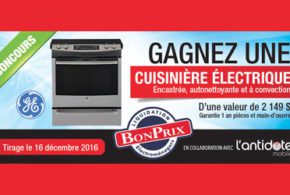 Concours gagnez une cuisinière électrique GE de 2149$