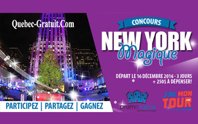 Concours gagnez une expérience incroyable pour 2 à New York