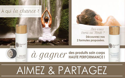 Concours gagnez une gamme complète Aqua Laure Spa