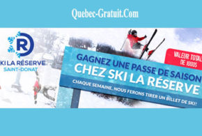 Concours gagnez une passe de saison adulte chez Ski La Réserve