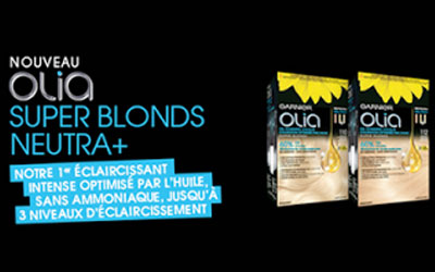 Coupon rabais de 2$ sur les colorants Olia Super Blonds Neutra+