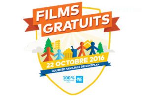 Du cinéma gratuit le 22 octobre dans les Cineplex