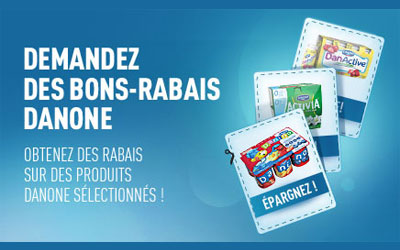 Nouveaux coupons rabais Danone disponibles