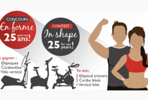 Concours gagnez 2 Elliptiques, 2 Cardiovélos, 1 Vélo vertical