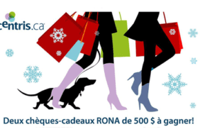 Concours gagnez 2 chèques-cadeaux Rona de 500 $