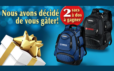 Concours gagnez 2 sacs à dos Yamaha racing par Ogio