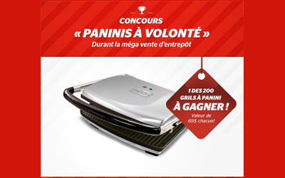 Concours gagnez 200 grils à panini de Cuizen