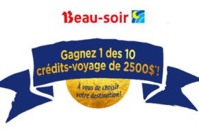 Concours gagnez 2500$ en crédit voyage
