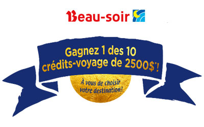 Concours gagnez 2500$ en crédit voyage