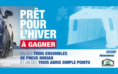 Concours gagnez 4 pneus Nokian + un abri pour voiture