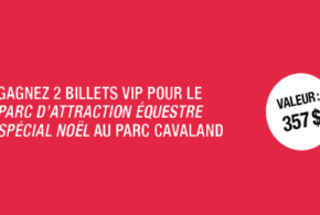 Concours gagnez des Billets VIP pour une journée au Parc d'attraction équestre