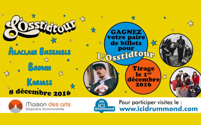 Concours gagnez des Billets pour l'Osstidshow du 8 décembre