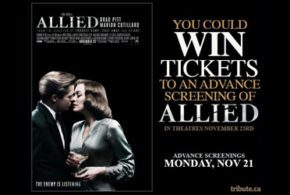 Concours gagnez des Billets pour l'avant-première du film Allied