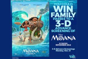Concours gagnez des Billets pour l'avant-première du film Moana