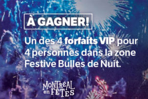 Concours gagnez des Billets pour le Party du Nouvel An de Montréal en fêtes
