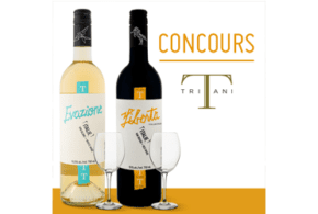 Concours gagnez des ensembles de 2 bouteilles de vin accompagnées de 2 verres