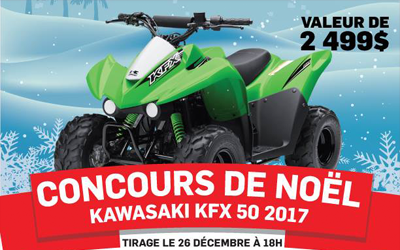 Concours gagnez le Kawasaki KFX 50 2017