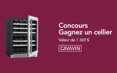 Concours gagnez un Cellier CAVAVIN de 1369$