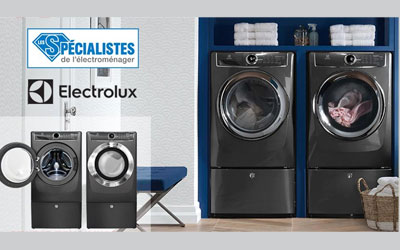 Concours gagnez un Duo laveuse-sécheuse Électrolux de 2899 $