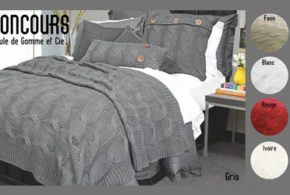 Concours gagnez un Jeté Sinclair dans la couleur de votre choix