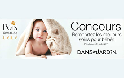 Concours gagnez un Panier prestige Pois de senteur bébé