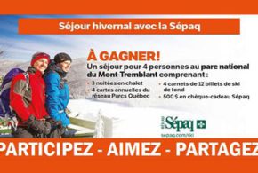 Concours gagnez un Séjour au parc national du Mont-Tremblant