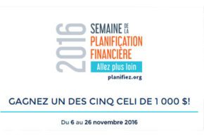 Concours gagnez un des cinq CELI de 1000$