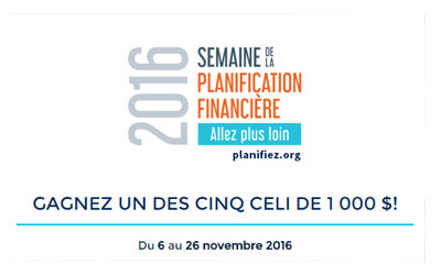 Concours gagnez un des cinq CELI de 1000$