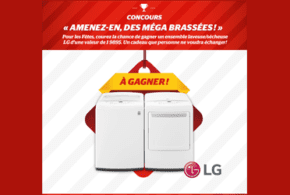 Concours gagnez un ensemble laveuse sécheuse LG de 1989$