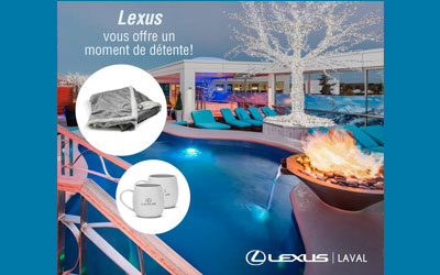 Concours gagnez un forfait détente Lexus