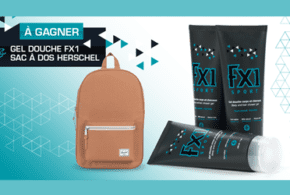 Concours gagnez un gel douche FX1 et un sac à dos Herschel