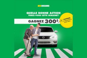 Concours gagnez un montant de 300$