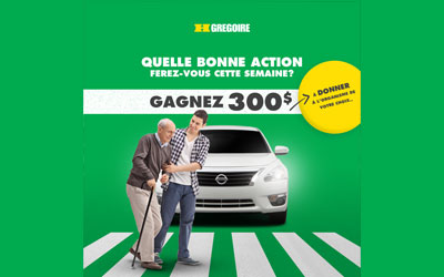 Concours gagnez un montant de 300$