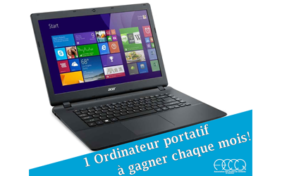 Concours gagnez un ordinateur portable Acer Aspire E15