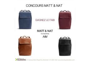 Concours gagnez un sac à dos MATT&NAT FABI