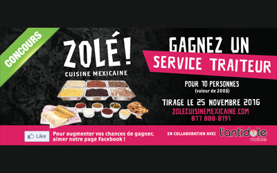 Concours gagnez un service traiteur pour 10 personnes