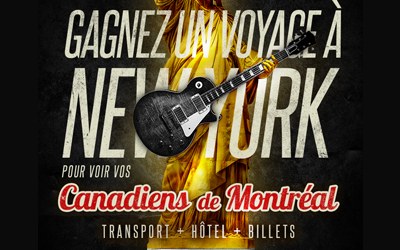 Concours gagnez un voyage à New York pour 2 personnes