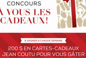 Concours gagnez une Carte-cadeau Jean-Coutu de 200$